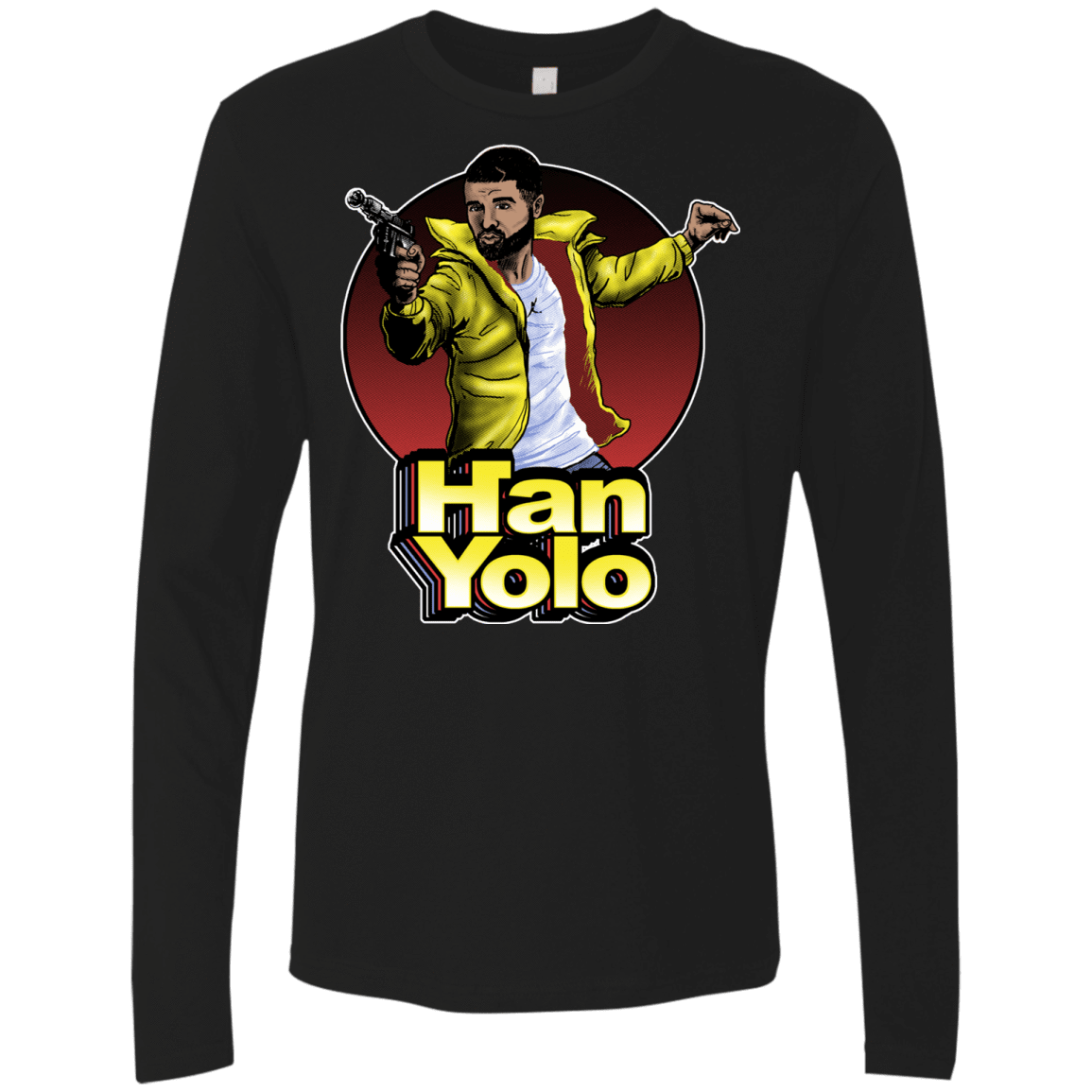 T-Shirts Black / S Han Yolo Men's Premium Long Sleeve