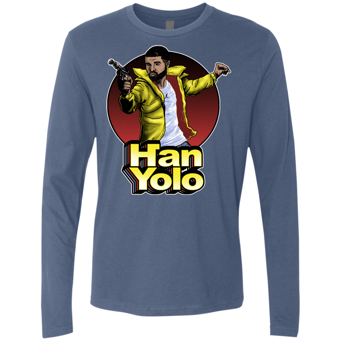 T-Shirts Indigo / S Han Yolo Men's Premium Long Sleeve