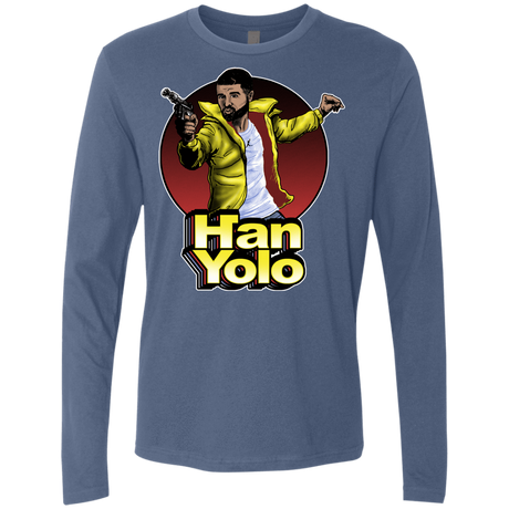 T-Shirts Indigo / S Han Yolo Men's Premium Long Sleeve