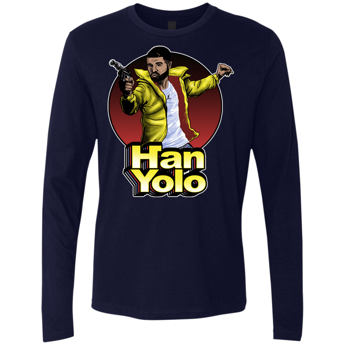 T-Shirts Midnight Navy / S Han Yolo Men's Premium Long Sleeve