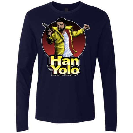 T-Shirts Midnight Navy / S Han Yolo Men's Premium Long Sleeve