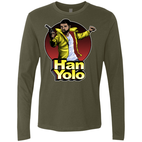 T-Shirts Military Green / S Han Yolo Men's Premium Long Sleeve