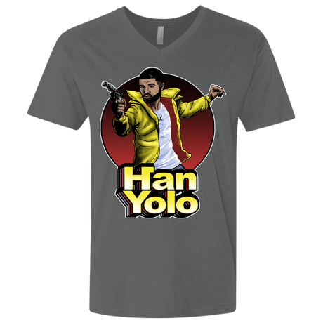 T-Shirts Heavy Metal / X-Small Han Yolo Men's Premium V-Neck