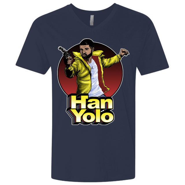 T-Shirts Midnight Navy / X-Small Han Yolo Men's Premium V-Neck