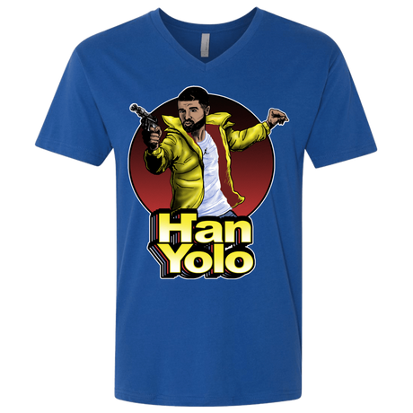 T-Shirts Royal / X-Small Han Yolo Men's Premium V-Neck