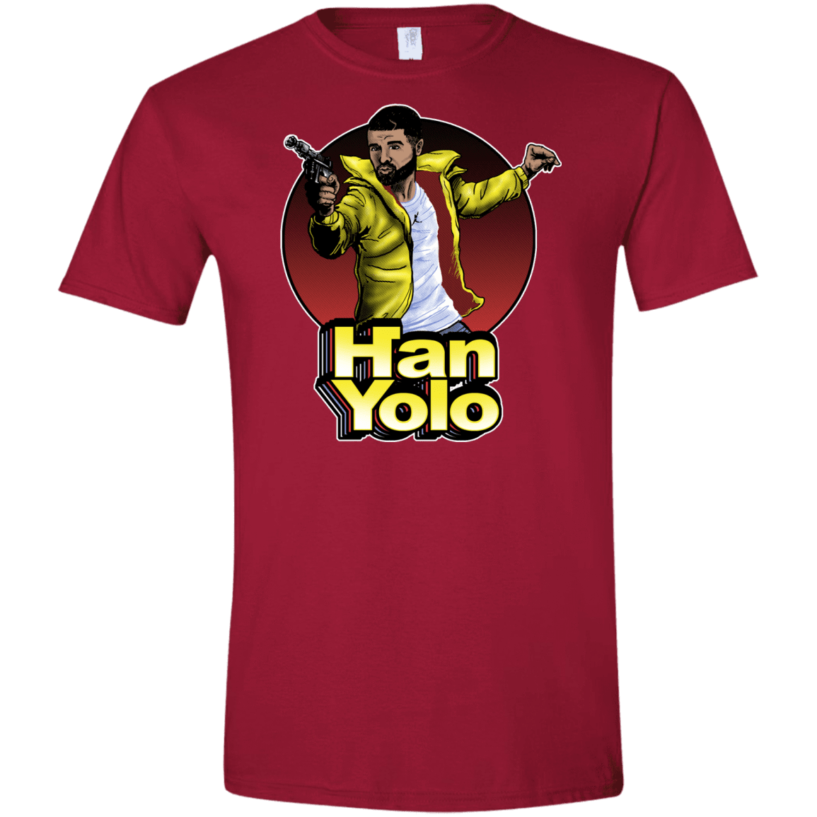 T-Shirts Cardinal Red / S Han Yolo Men's Semi-Fitted Softstyle