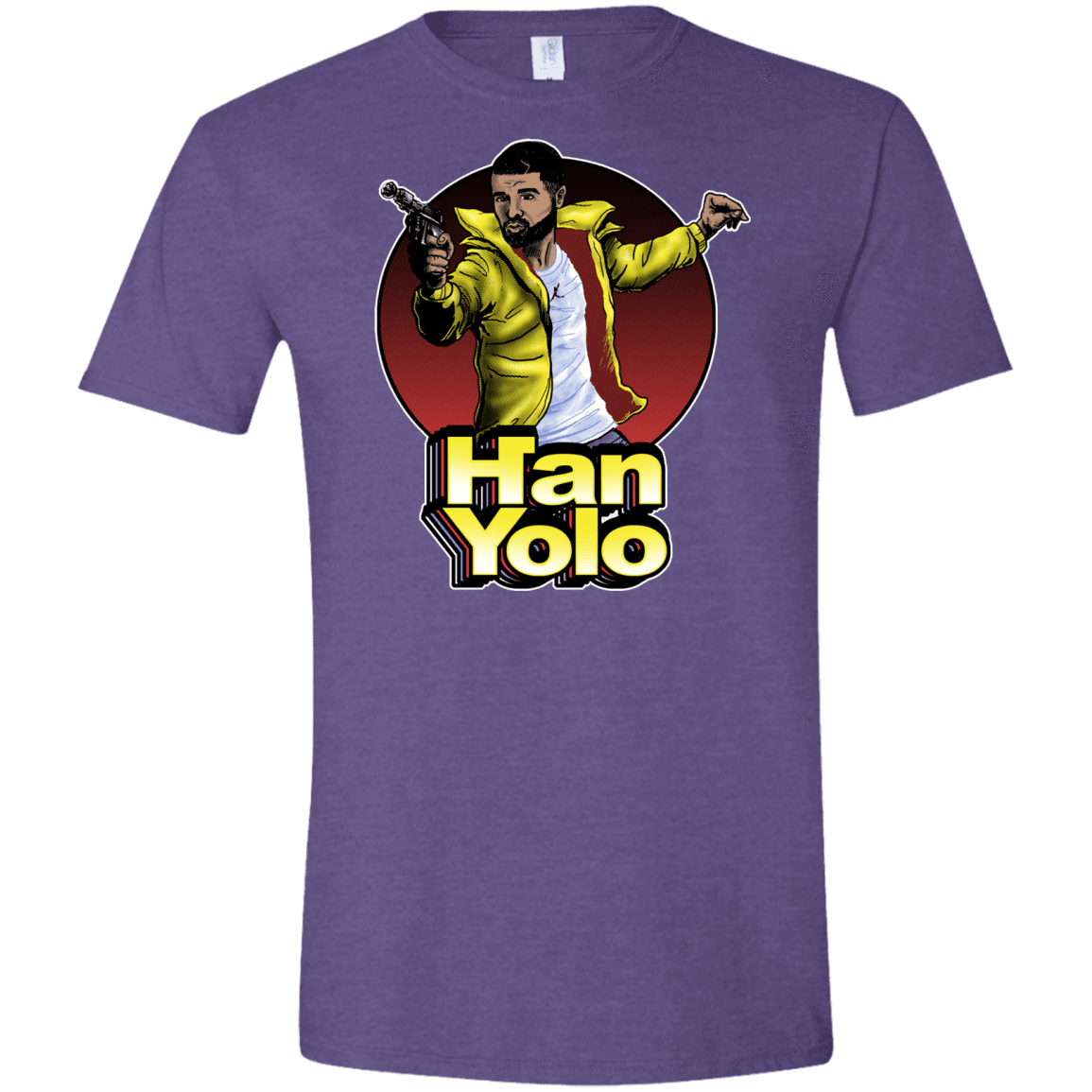 T-Shirts Heather Purple / S Han Yolo Men's Semi-Fitted Softstyle