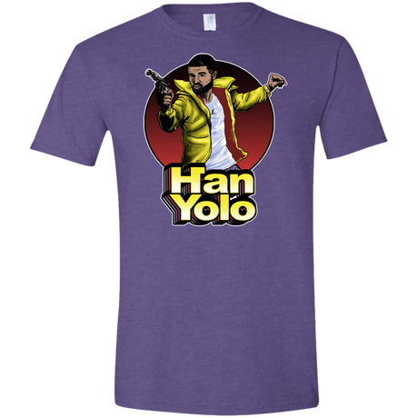 T-Shirts Heather Purple / S Han Yolo Men's Semi-Fitted Softstyle