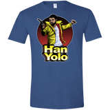 T-Shirts Heather Royal / X-Small Han Yolo Men's Semi-Fitted Softstyle