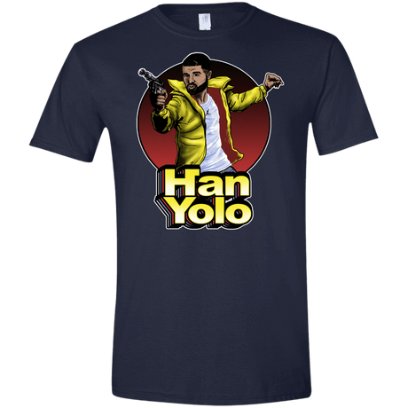 T-Shirts Navy / X-Small Han Yolo Men's Semi-Fitted Softstyle