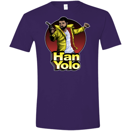 T-Shirts Purple / S Han Yolo Men's Semi-Fitted Softstyle
