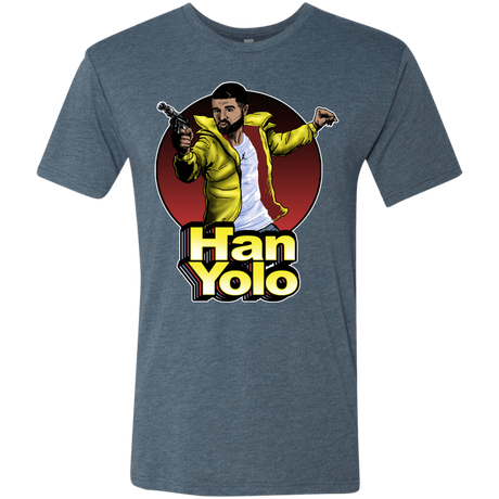 T-Shirts Indigo / S Han Yolo Men's Triblend T-Shirt