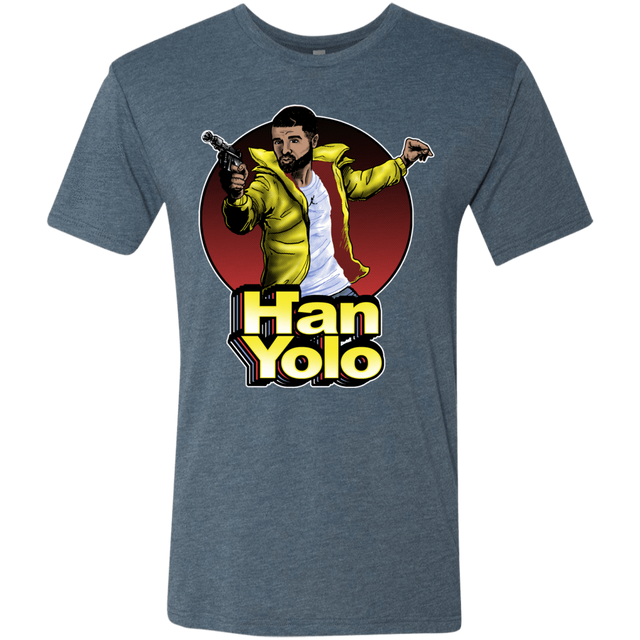 T-Shirts Indigo / S Han Yolo Men's Triblend T-Shirt