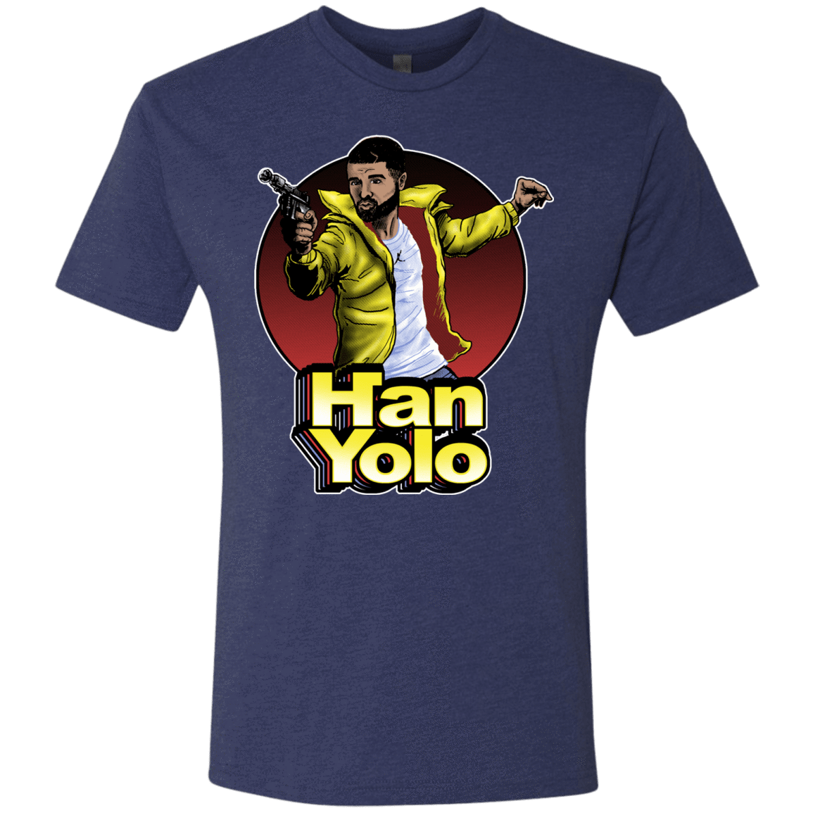 T-Shirts Vintage Navy / S Han Yolo Men's Triblend T-Shirt