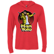 T-Shirts Vintage Red / X-Small Han Yolo Triblend Long Sleeve Hoodie Tee