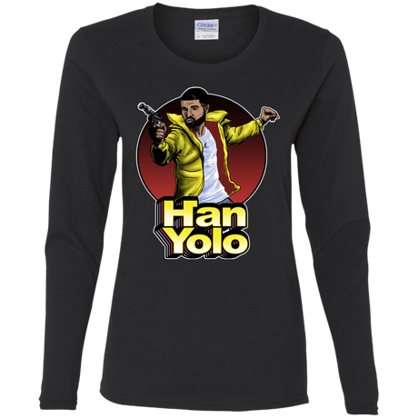 T-Shirts Black / S Han Yolo Women's Long Sleeve T-Shirt