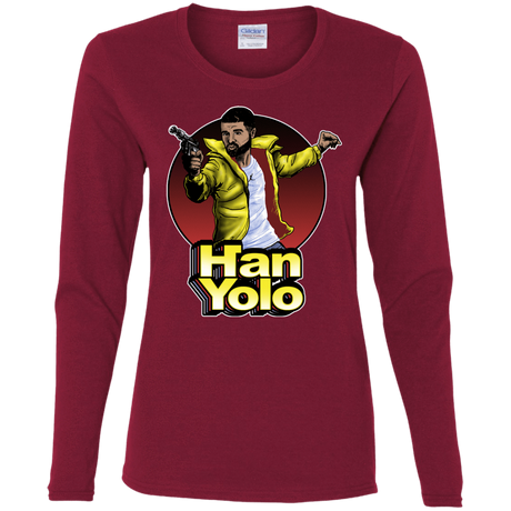 T-Shirts Cardinal / S Han Yolo Women's Long Sleeve T-Shirt
