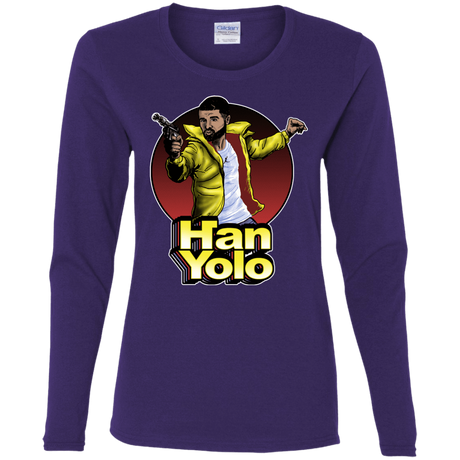 T-Shirts Purple / S Han Yolo Women's Long Sleeve T-Shirt
