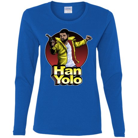 T-Shirts Royal / S Han Yolo Women's Long Sleeve T-Shirt
