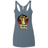 T-Shirts Indigo / X-Small Han Yolo Women's Triblend Racerback Tank