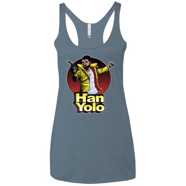 T-Shirts Indigo / X-Small Han Yolo Women's Triblend Racerback Tank