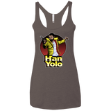 T-Shirts Macchiato / X-Small Han Yolo Women's Triblend Racerback Tank