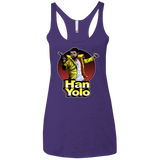 T-Shirts Purple Rush / X-Small Han Yolo Women's Triblend Racerback Tank