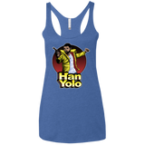 T-Shirts Vintage Royal / X-Small Han Yolo Women's Triblend Racerback Tank