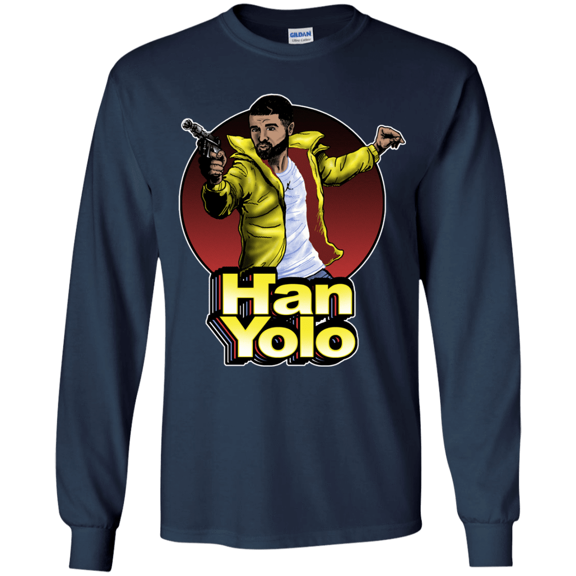 T-Shirts Navy / YS Han Yolo Youth Long Sleeve T-Shirt