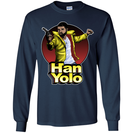 T-Shirts Navy / YS Han Yolo Youth Long Sleeve T-Shirt