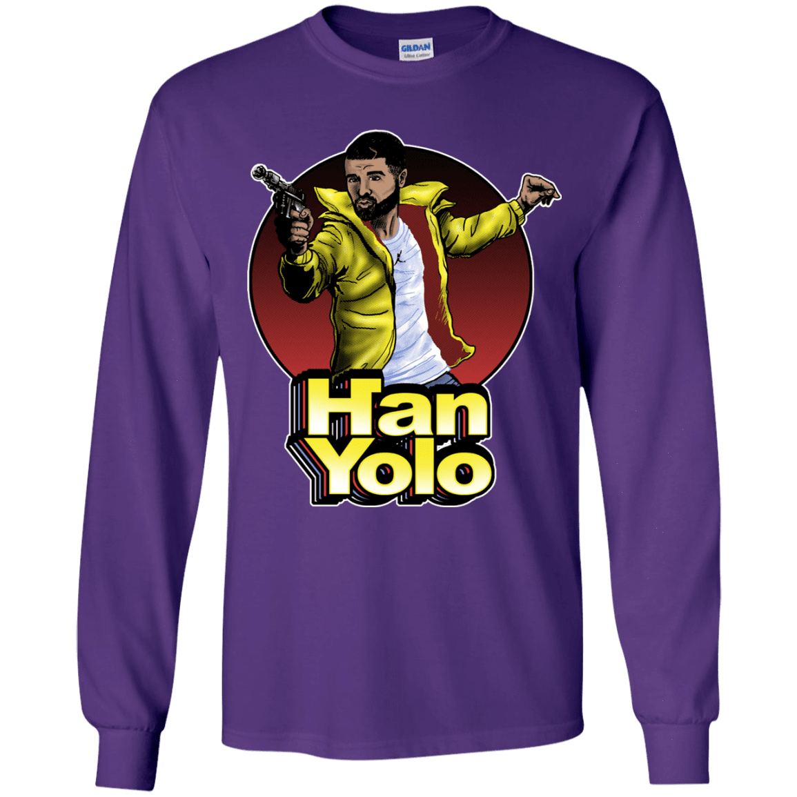 T-Shirts Purple / YS Han Yolo Youth Long Sleeve T-Shirt