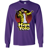 T-Shirts Purple / YS Han Yolo Youth Long Sleeve T-Shirt