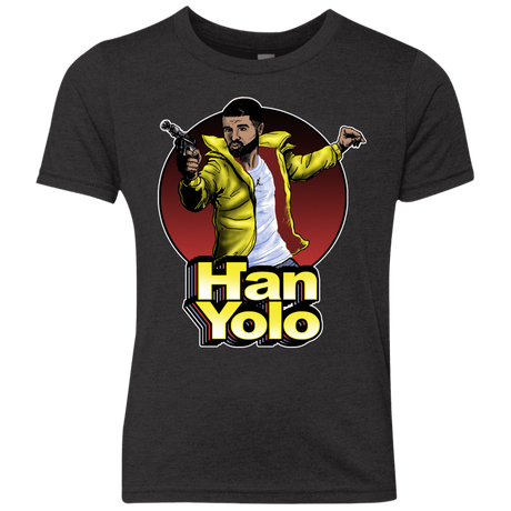 T-Shirts Vintage Black / YXS Han Yolo Youth Triblend T-Shirt