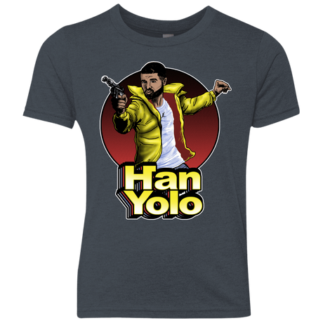 T-Shirts Vintage Navy / YXS Han Yolo Youth Triblend T-Shirt