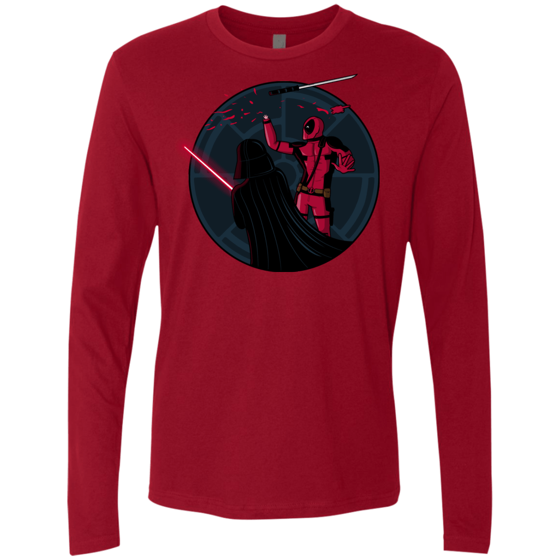 T-Shirts Cardinal / S Hand 2.0 Men's Premium Long Sleeve