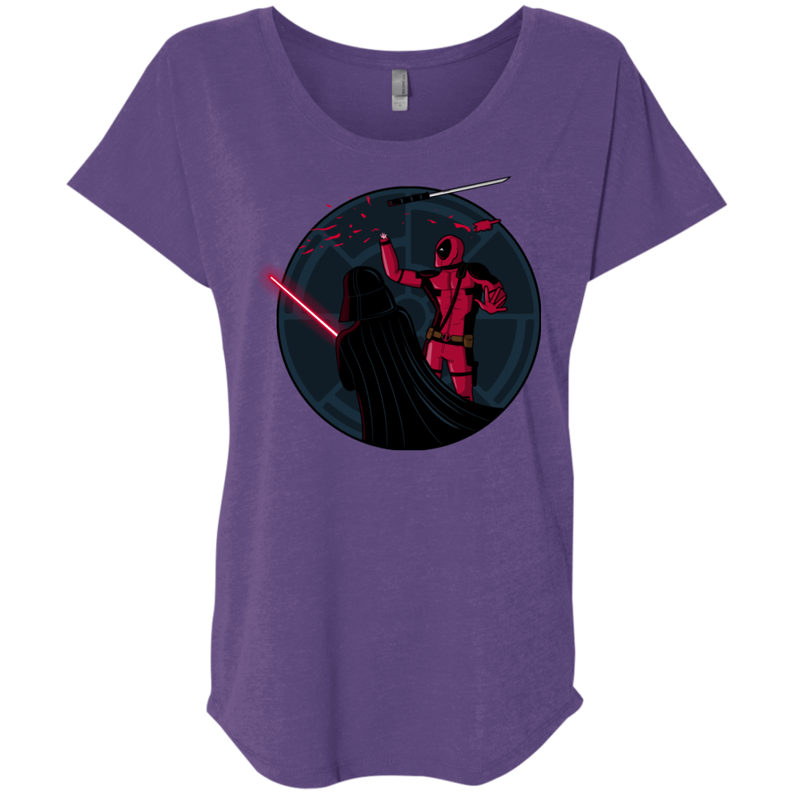 T-Shirts Purple Rush / X-Small Hand 2.0 Triblend Dolman Sleeve