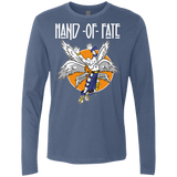 T-Shirts Indigo / Small Hand of Fate (1) Men's Premium Long Sleeve