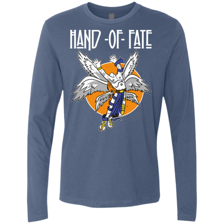 T-Shirts Indigo / Small Hand of Fate (1) Men's Premium Long Sleeve