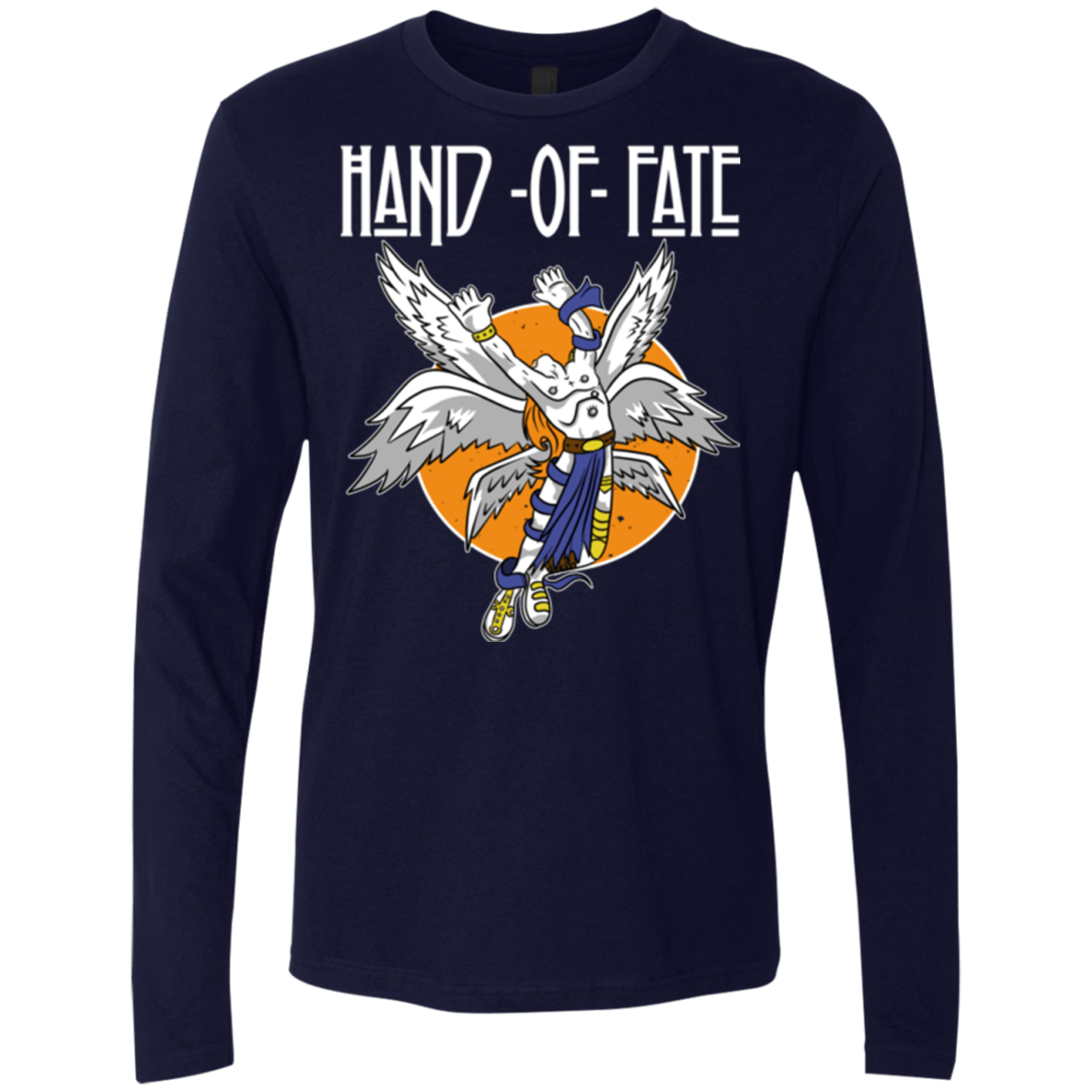 T-Shirts Midnight Navy / Small Hand of Fate (1) Men's Premium Long Sleeve