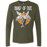 T-Shirts Military Green / Small Hand of Fate (1) Men's Premium Long Sleeve