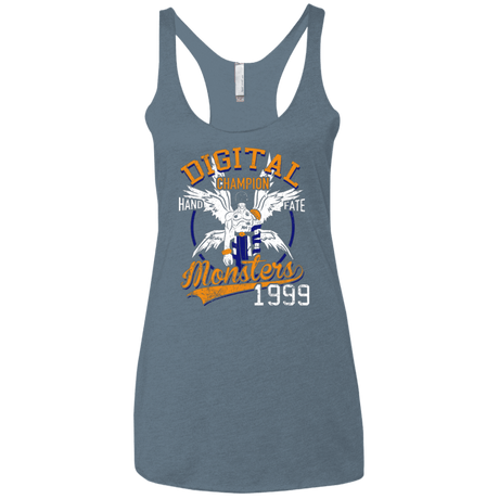 T-Shirts Indigo / X-Small HAND OF FATE Women's Triblend Racerback Tank