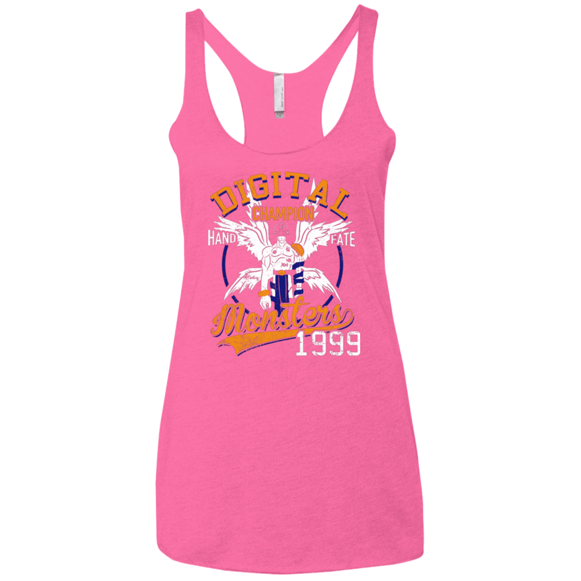 T-Shirts Vintage Pink / X-Small HAND OF FATE Women's Triblend Racerback Tank
