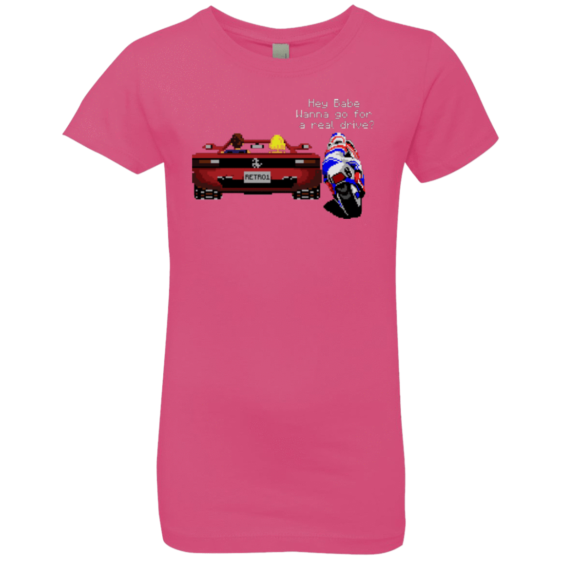 T-Shirts Hot Pink / YXS Hang On to Outrun Girls Premium T-Shirt