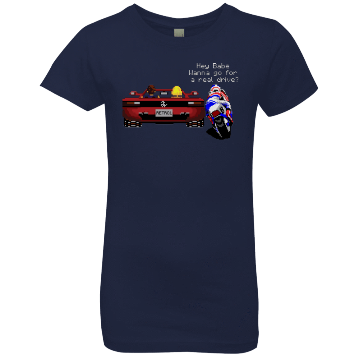 T-Shirts Midnight Navy / YXS Hang On to Outrun Girls Premium T-Shirt