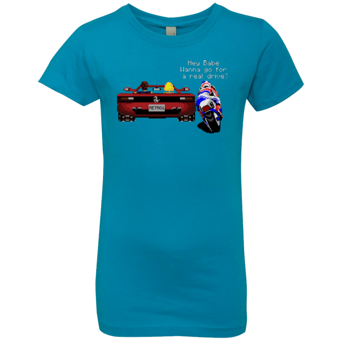 T-Shirts Turquoise / YXS Hang On to Outrun Girls Premium T-Shirt