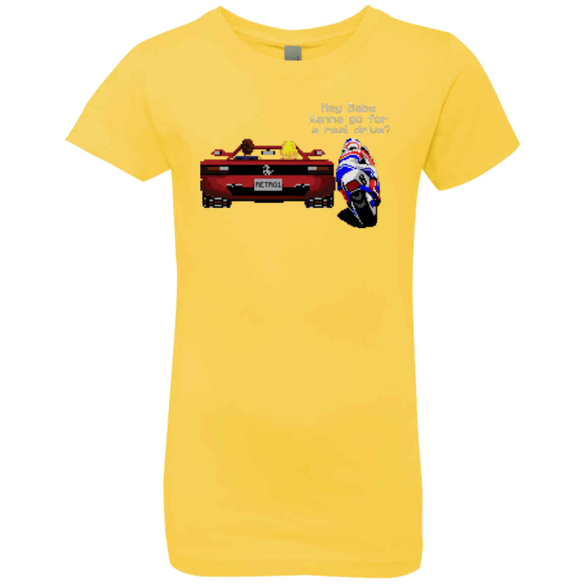 T-Shirts Vibrant Yellow / YXS Hang On to Outrun Girls Premium T-Shirt