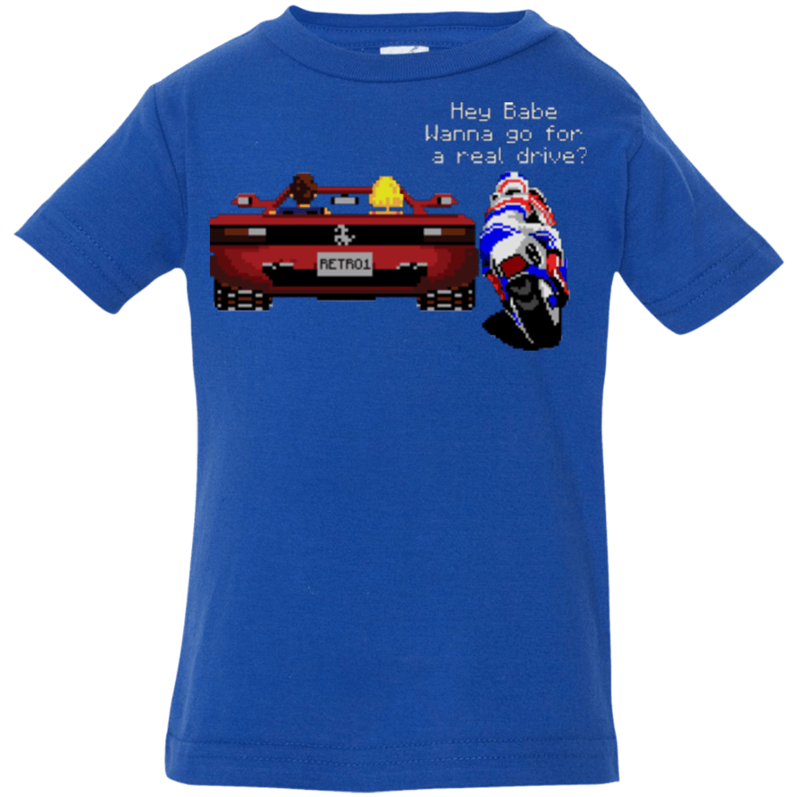 T-Shirts Royal / 6 Months Hang On to Outrun Infant Premium T-Shirt