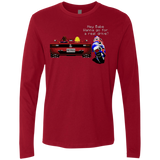 T-Shirts Cardinal / Small Hang On to Outrun Men's Premium Long Sleeve