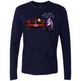 T-Shirts Midnight Navy / Small Hang On to Outrun Men's Premium Long Sleeve