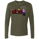 T-Shirts Military Green / Small Hang On to Outrun Men's Premium Long Sleeve